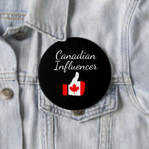 Canadese Influencer duikt omhoog de route van Ligh Ronde Button 4,0 Cm