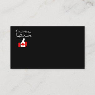 Canadese Influencer duikt omhoog de route van Ligh Visitekaartje
