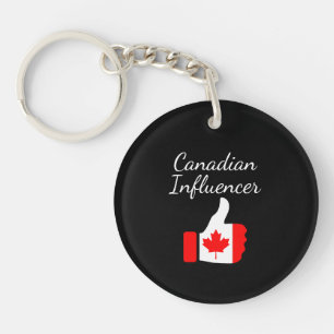 Canadese Influencer duikt omhoog de routesleutel v Sleutelhanger