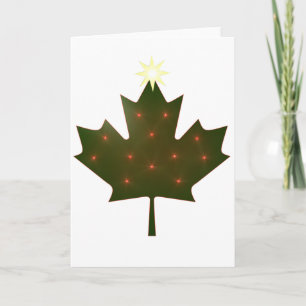 Canadese kerst feestdagen kaart