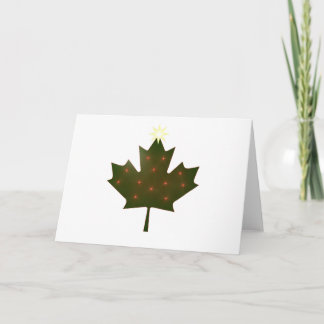 Canadese kerst feestdagen kaart