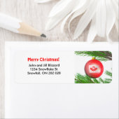 Canadese kerstboomdecoratie etiket (Insitu)