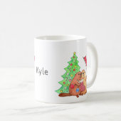 Canadese kerstcadeaubon - Aangepaste naam feestdag Koffiemok (Voorkant rechts)