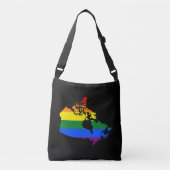 Canadese LGBT pride map Crossbody Bag Crossbody Tas (Voorkant)