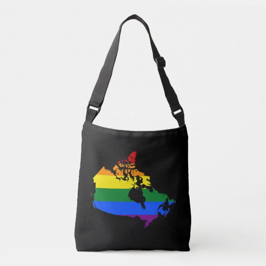 Canadese LGBT pride map Crossbody Bag Crossbody Tas (Voorkant)