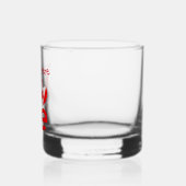 Canadese LIEFDE Rood Gepersonaliseerd Whisky Glas (Links)