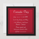 Canadese Maple Leaf en Moose uitnodiging (Achterkant)