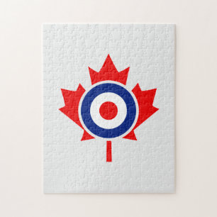 Canadese Maple Leaf Rondeel Mod CANADA Legpuzzel