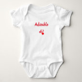 Canadese Maple Leaf Schattig Eh Romper (Voorkant)