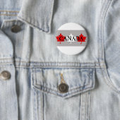 Canadese Maple Leafs Ronde Button 5,7 Cm (In situ)