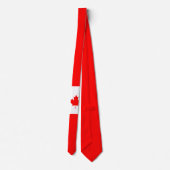 Canadese Maple op rood en wit Stropdas (Achterkant)