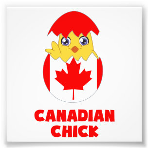 Canadese meid, een meisje uit Canada Foto Afdruk
