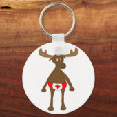 Canadese Moose Button Sleutelhanger (Voorkant)