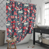Canadese Moose Canada Iconen Douchegordijn