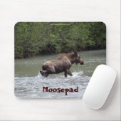 Canadese Moose Grappige Wildlife Mousepad Muismat (Met muis)