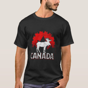 Canadese Moose Maple Leaf Animal Canada T-shirt