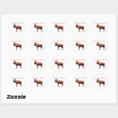 Canadese Moose Stickers (Vel)