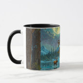 Canadese Moose & Winter Maan Mok (Links)