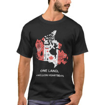 Canadese Mozaïek T-shirt: Esdoorn & Culturele Icon