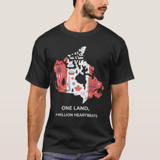 Canadese Mozaïek T-shirt: Esdoorn & Culturele Icon T-shirt