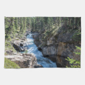 Canadese Natuur, Stanley Herfsten Waterval Theedoek (Horizontaal)