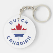 Canadese Nederlandse roots Sleutelhanger (Achterkant)