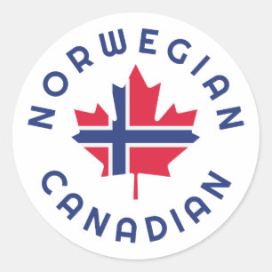 Canadese Noorse roots Ronde Sticker