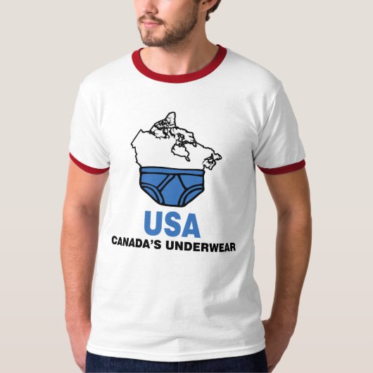 Canadese ondergoed t-shirt (Voorkant)