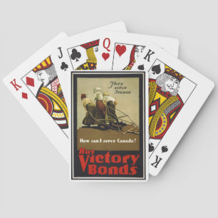 Canadese oorlogsobligaties pokerkaarten