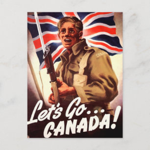 Canadese oorlogspropaganda briefkaart