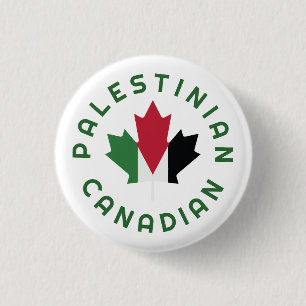 Canadese Palestijnse roots Ronde Button 3,2 Cm