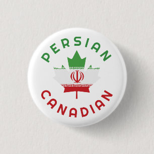 Canadese Perzische roots Ronde Button 3,2 Cm