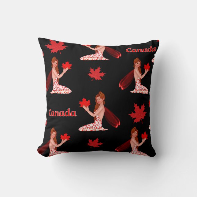 Canadese Pixie met Maple Leaf Kussen (Voorkant)