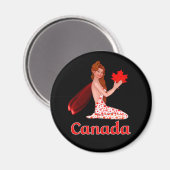 Canadese Pixie met Maple Leaf Magneet (Voorkant / Achterkant)