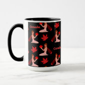 Canadese Pixie met Maple Leaf Mok (Links)