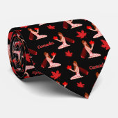 Canadese Pixie met Maple Leaf Stropdas (Opgerold)