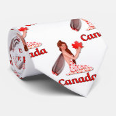 Canadese Pixie met Maple Leaf Stropdas (Opgerold)