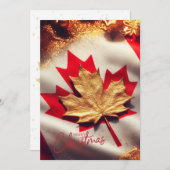 Canadese platte kerstkaart (Voorkant / Achterkant)