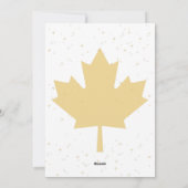 Canadese platte kerstkaart (Achterkant)