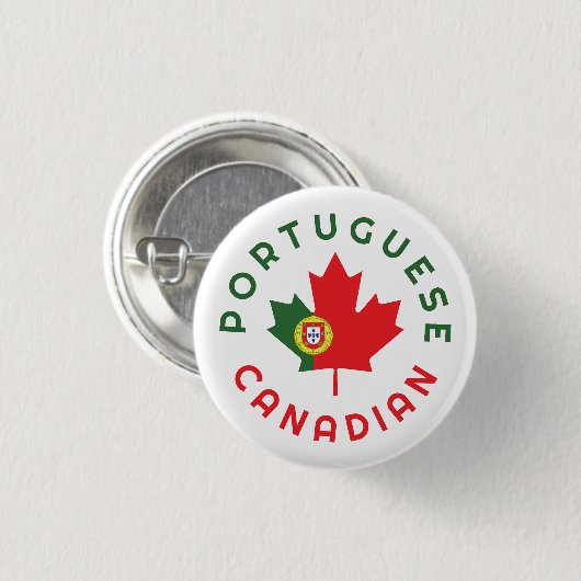 Canadese Portugese roots Ronde Button 3,2 Cm (Voorkant /achterkant)