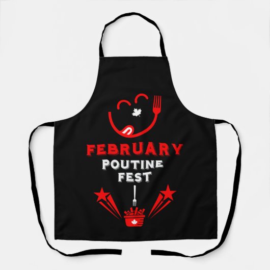 Canadese Poutine Festival Schort (Voorkant)