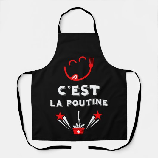 Canadese Poutine Festival Schort (Voorkant)