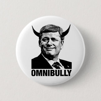 Canadese premier Stephen Harper - Omnibully Ronde Button 5,7 Cm