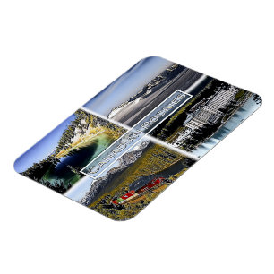 Canadese Rockies - Canada - Mosaic - Magneet