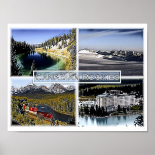 Canadese Rockies - Canada - Mosaic - Poster