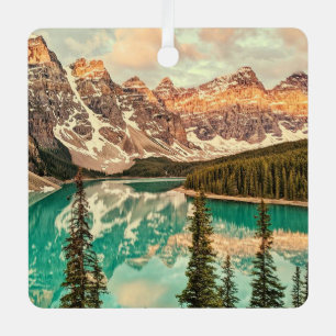 Canadese Rockies gestileerd Metalen Ornament