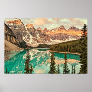 Canadese Rockies gestileerd Poster