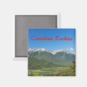 Canadese Rockies Magnet Magneet (Voorkant / Achterkant)