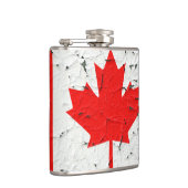 Canadese rode maaple Leaf CANADA Peeling Paint Heupfles (Rechts)