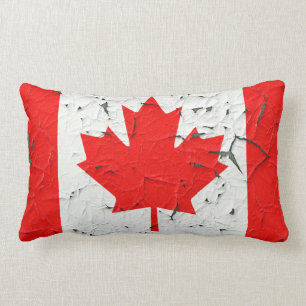 Canadese rode maaple Leaf CANADA Peeling Paint Kussen